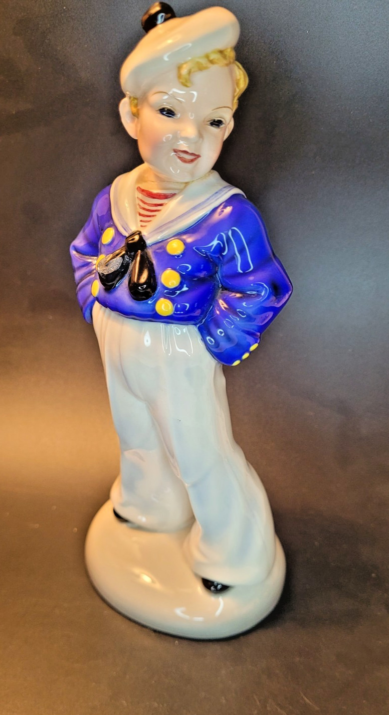 RARE Art Deco Porcelain Sailor Boy by Stephan Dakon Australia circa 1935 CHIPPED