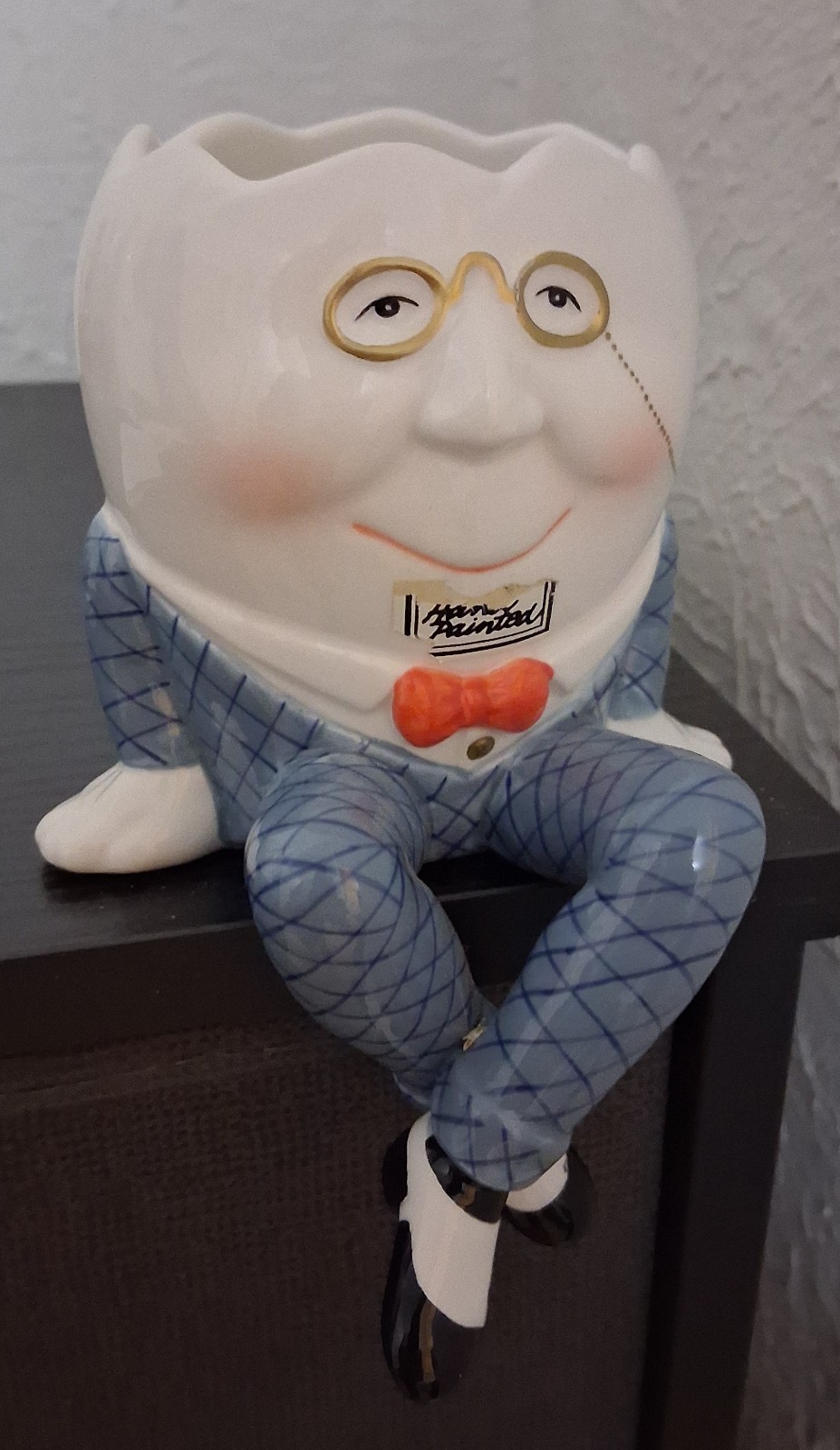 Department 56 Porcelain Humpty Dumpty Shelf Sitter from the Mother Goose Series.