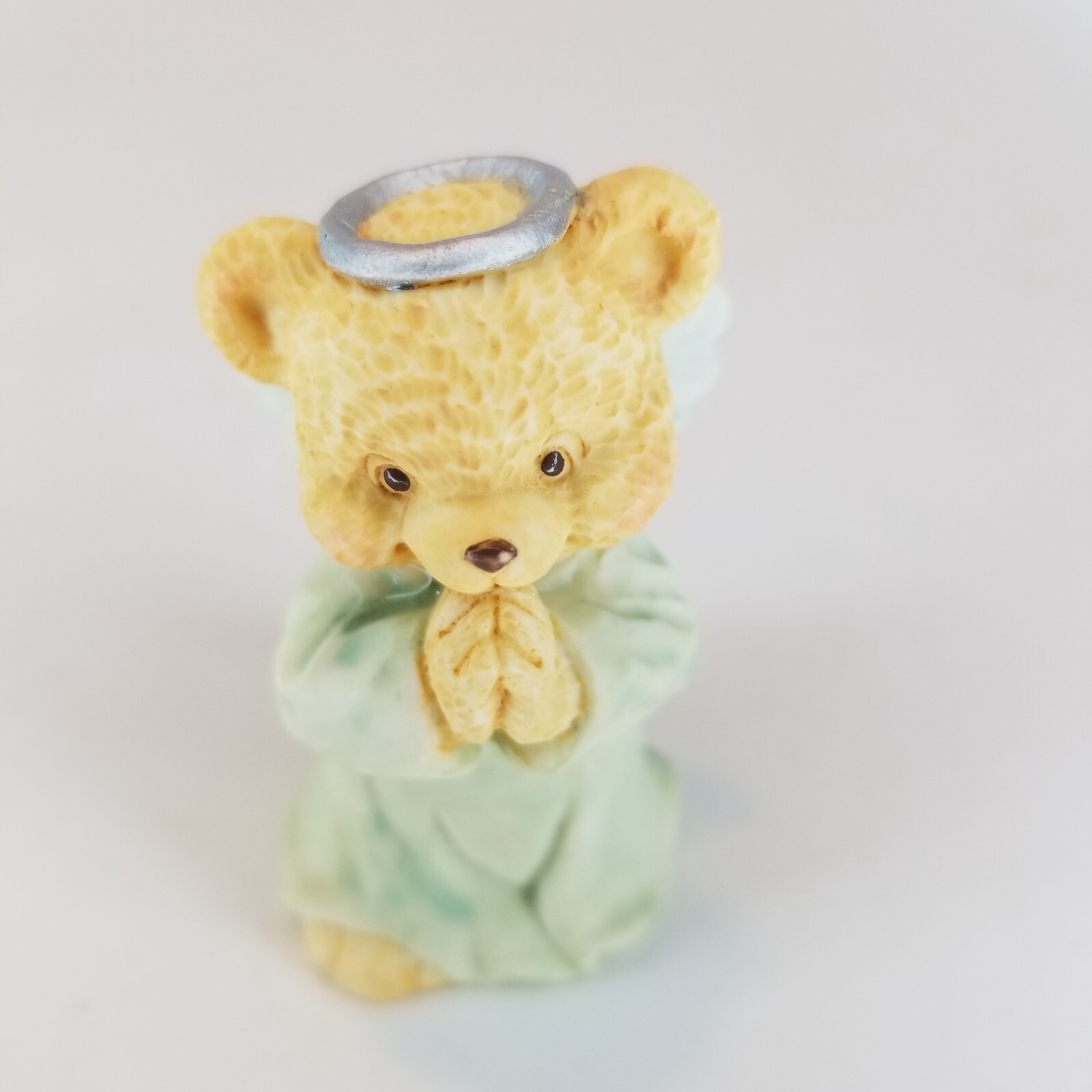 Vintage Angel Teddy Babies Mini Miniature praying bear hands Approx2.5″Figurine.
