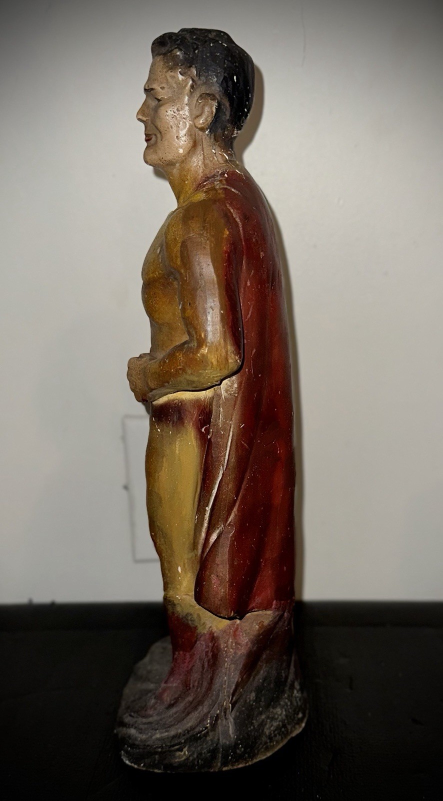 Supermán 15” Carnival Chalkware Figures 1940s RARE NM DC Comics Golden Age