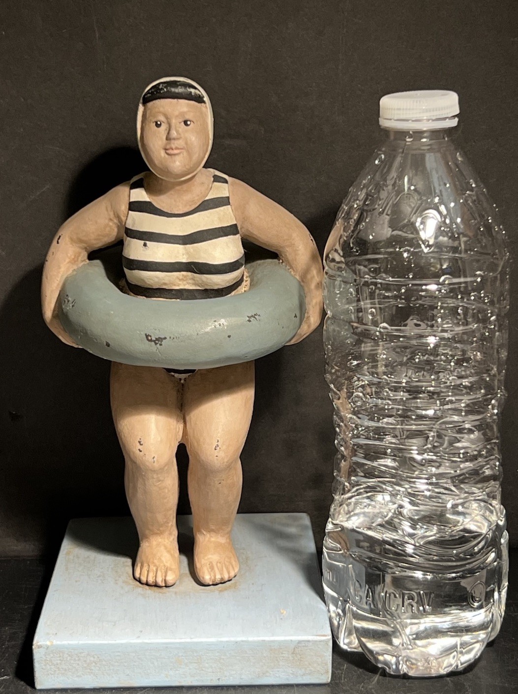 VTG MCM RETRO SCULPTURE: AMERICANA RETRO CHUBBY BATHER PALECEK ~1920s Swimsuit