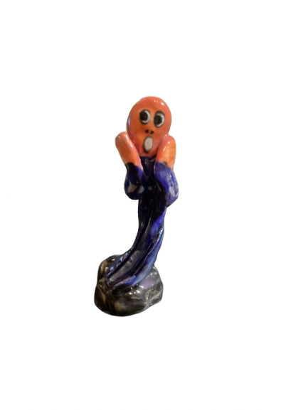 The Scream Figurine – Handmade for Sand tray – Play therapy – Miniature Art Gift