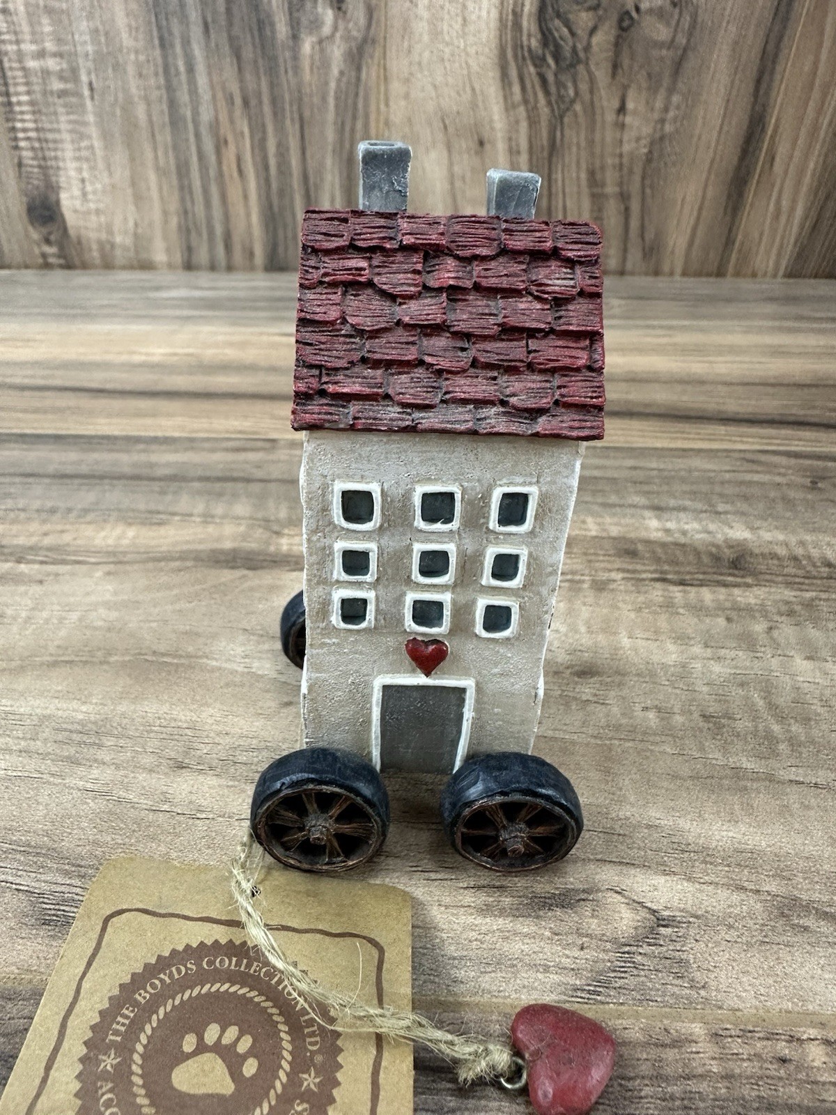 Boyds Resin Figurine with Tag Home Sweet Home Tug Along New with Tags