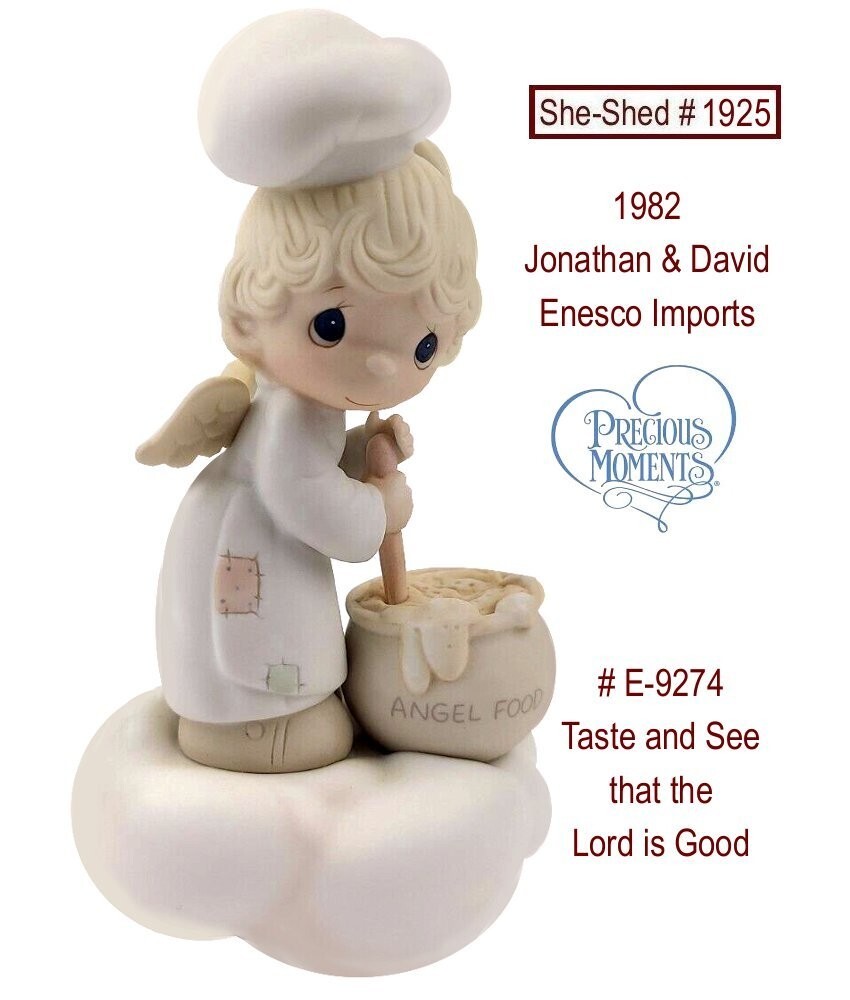Precious Moments Taste & See the Lord is Good Angel Figurine Enesco E-9274