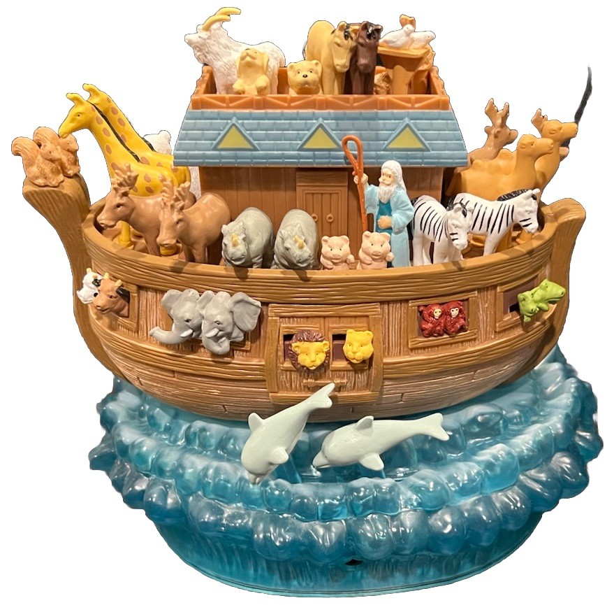 Noah’s Ark Avon Gift Collection Musical 2001 5 Songs Motion Activated Vintage