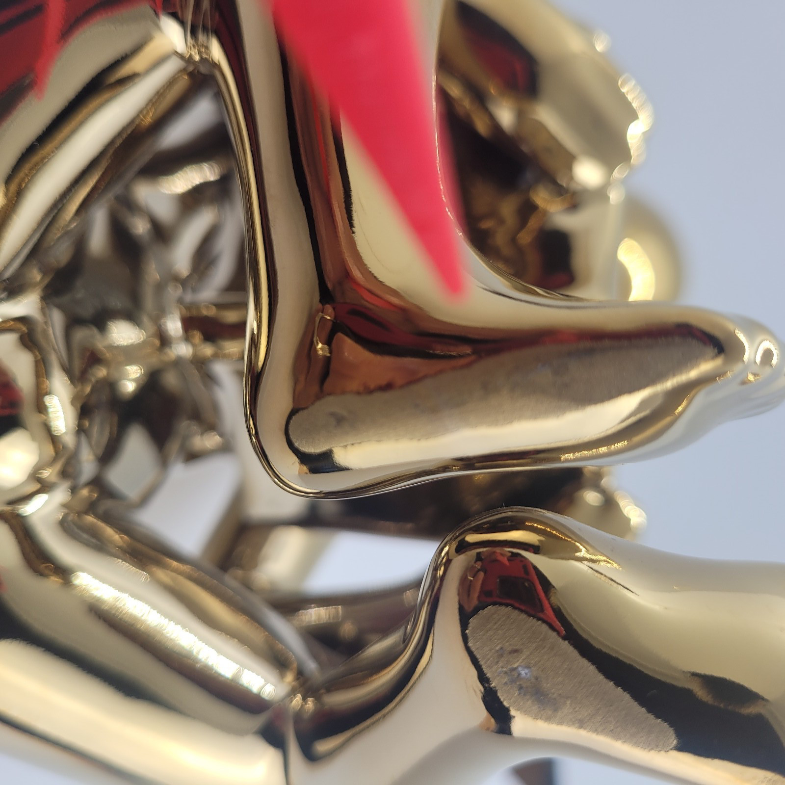 Ceramic Metallic Mirror Finish Gold Thinker