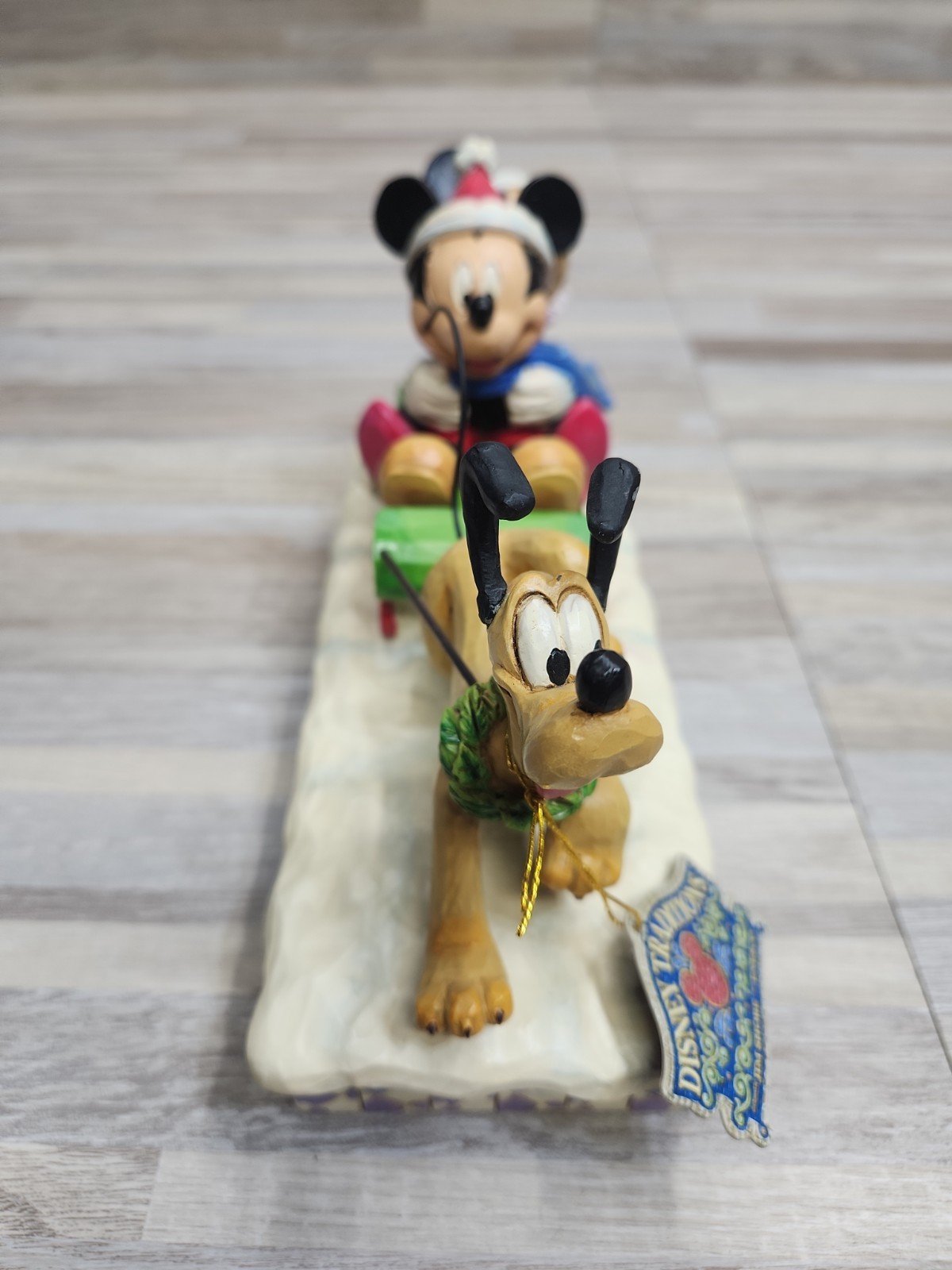 Jim Shore Disney Traditions “Dashing Through The Snow “ Mickey, Minnie & Pluto