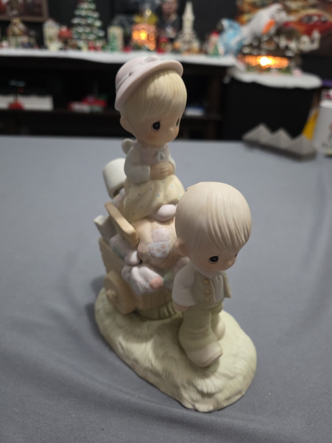Precious Moments “Walking By Faith” 1979 Retired (E3117) Jonathon & David