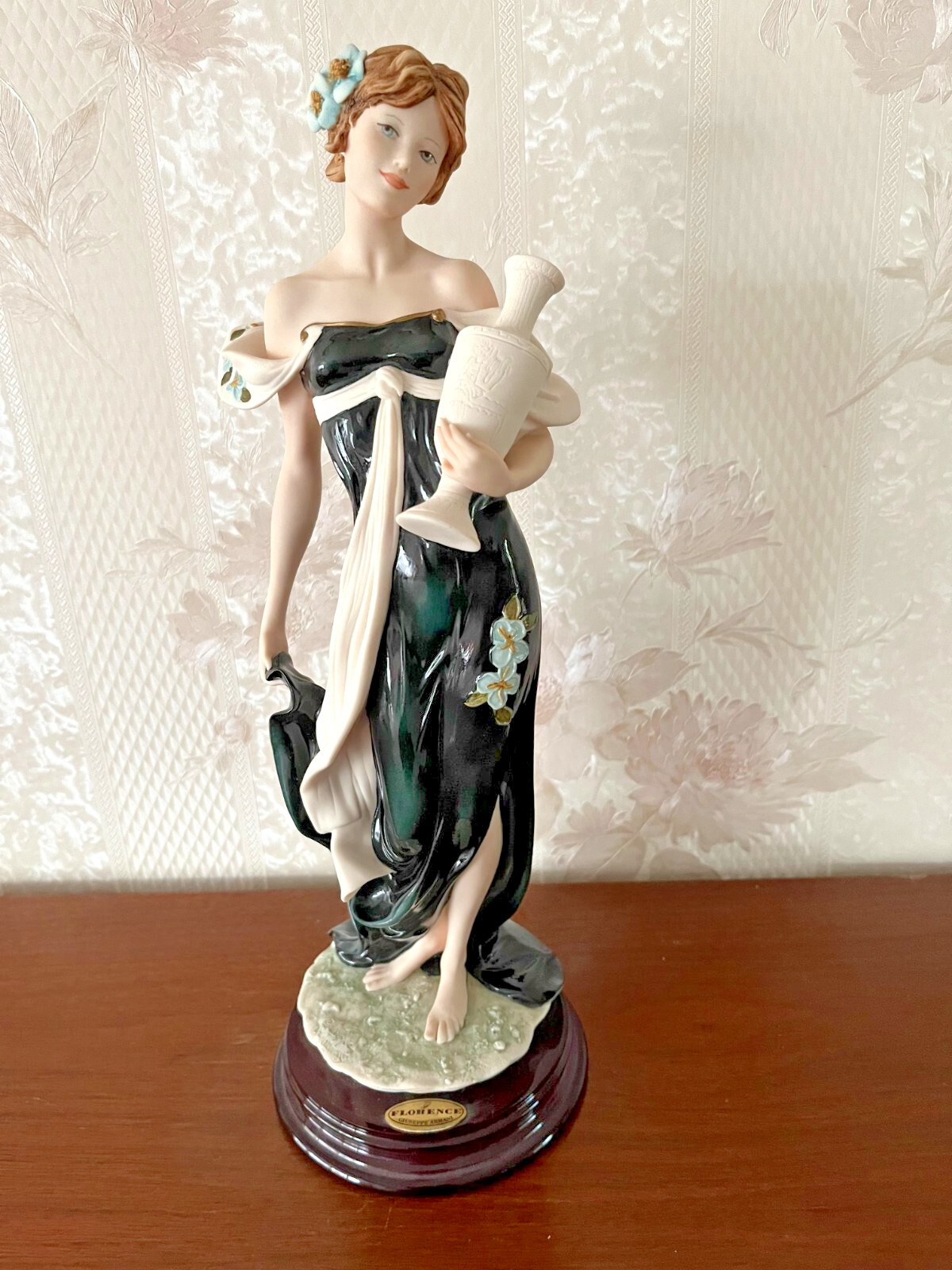 G. ARMANI Figure Figurine Statue Sculpture “Sweet Water” Young Lady Girl Jug