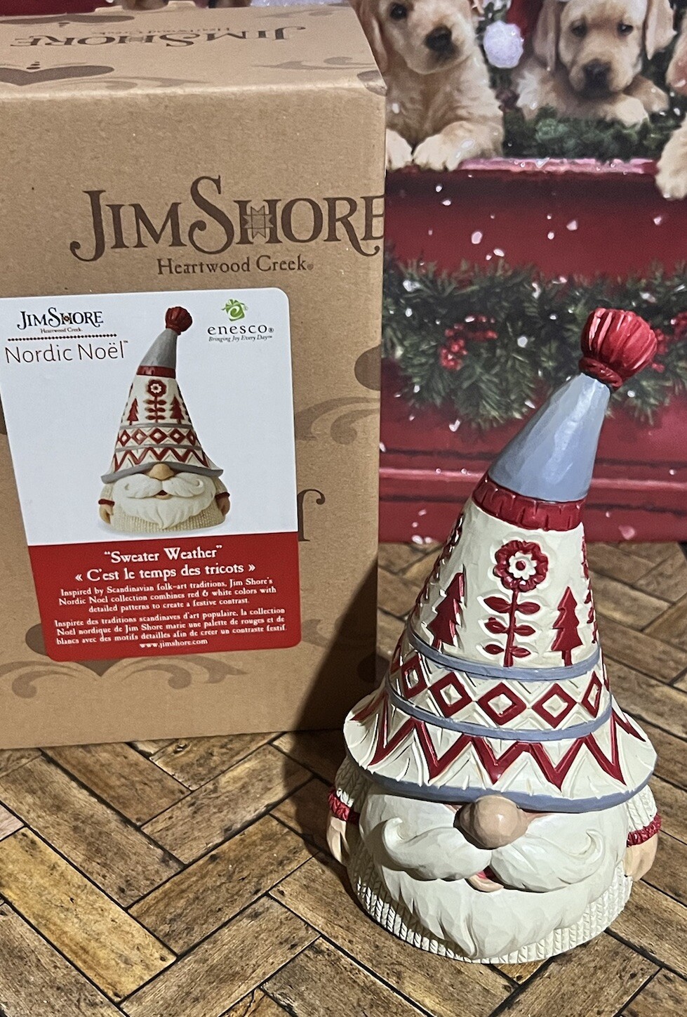 Jim Shore Sweater Weather Nordic Noel Gnome Heartwood Creek Figure w Box 6012952