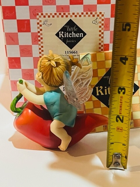 My Little Kitchen Fairies figurine Enesco fairy pixie elf Hot Chile Pepper gift