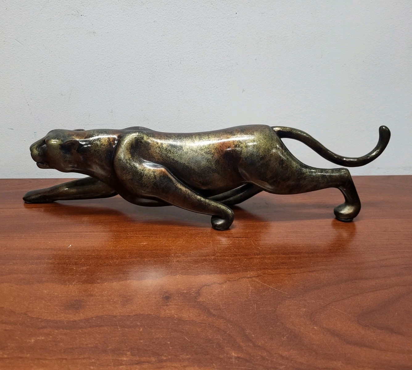 PANTHER Figurine 15″ Long 19 Ounces Decorative Display Unknown Maker DECOR