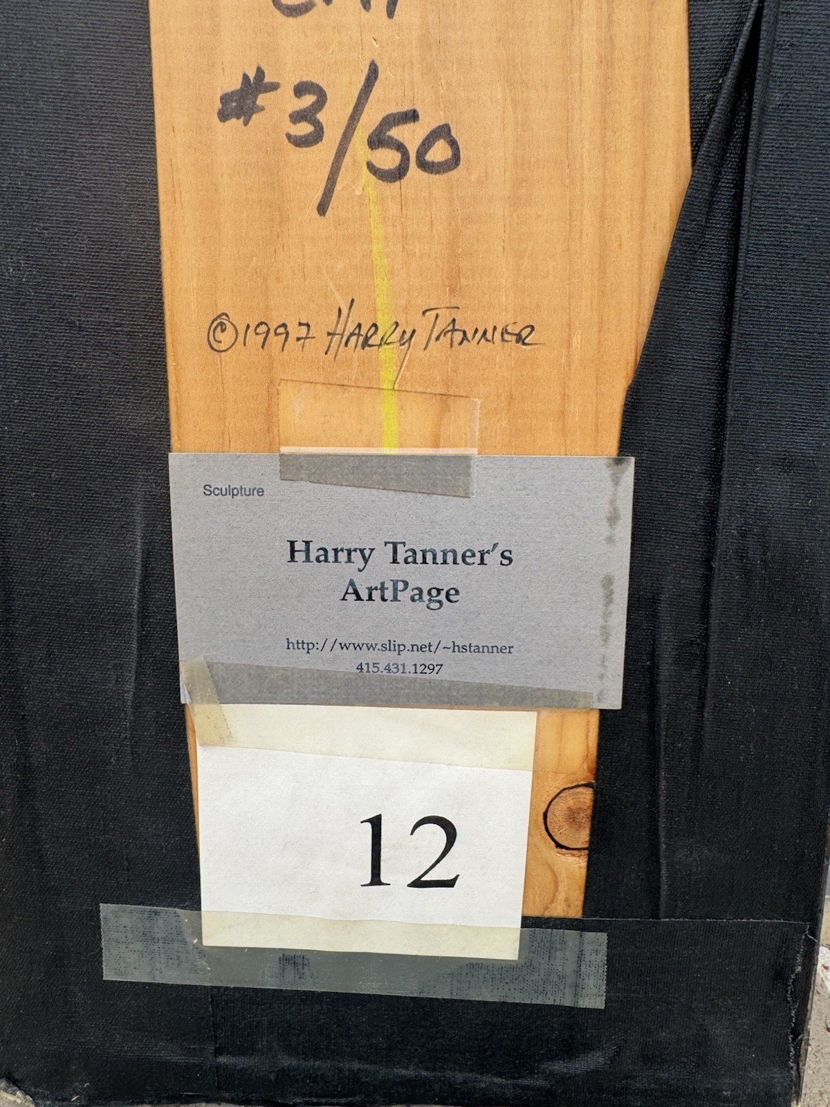 Harry Tanner “CAP” 1997 Limited Edition Wall Sculpture 3/50 Signe