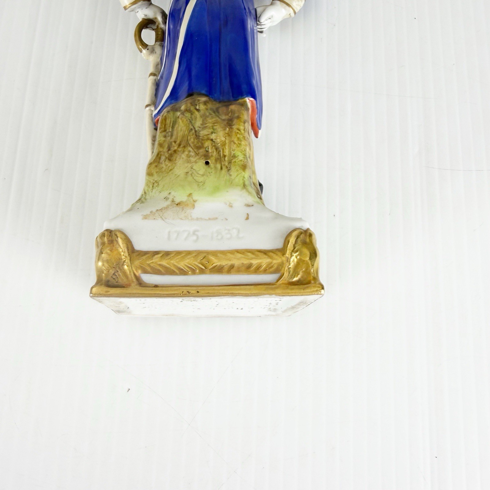 Vintage General Exelmans Napoleonic Germany Porcelain Statue Figure 9.5 Inches