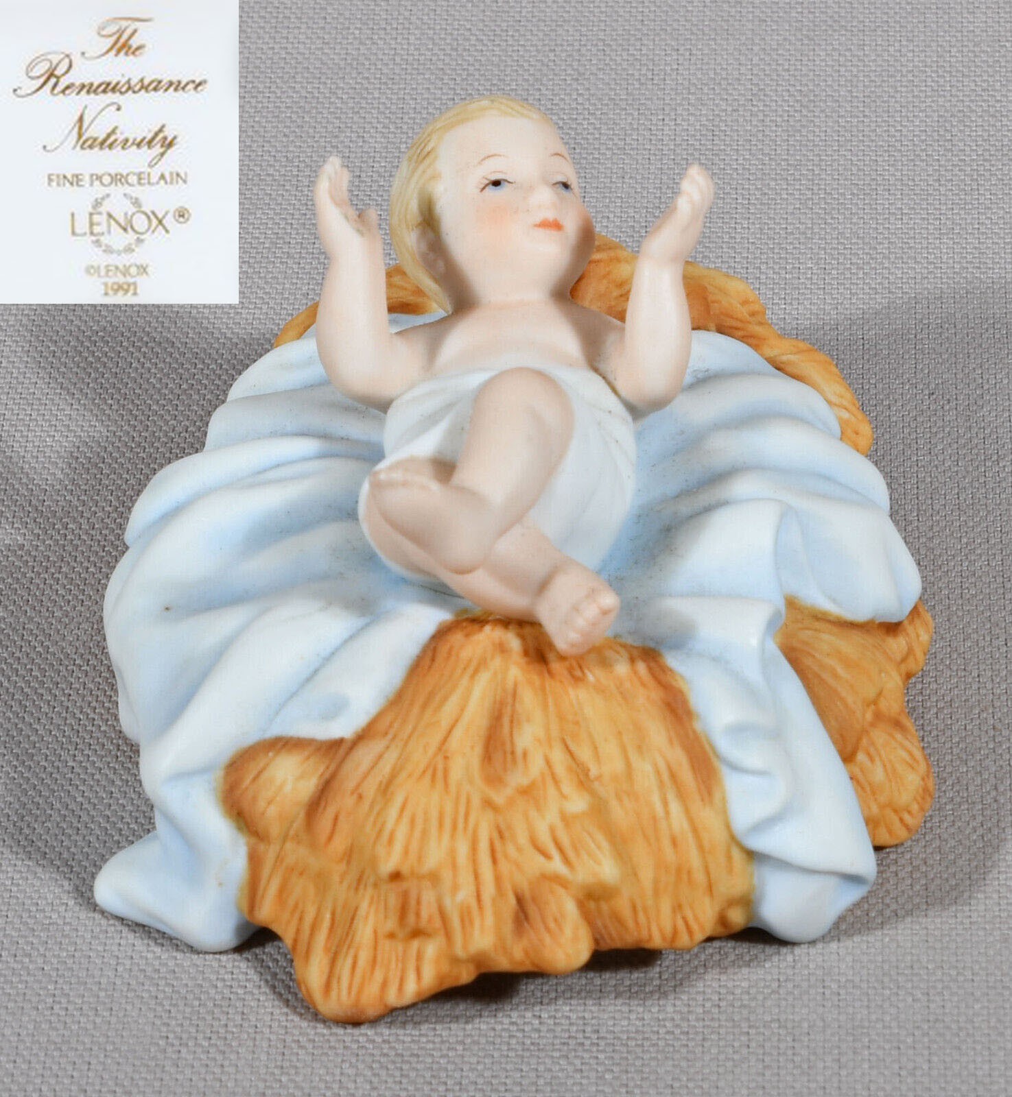 Lenox Baby Jesus Renaissance Nativity The Holy Family 1991 (4″ Long)