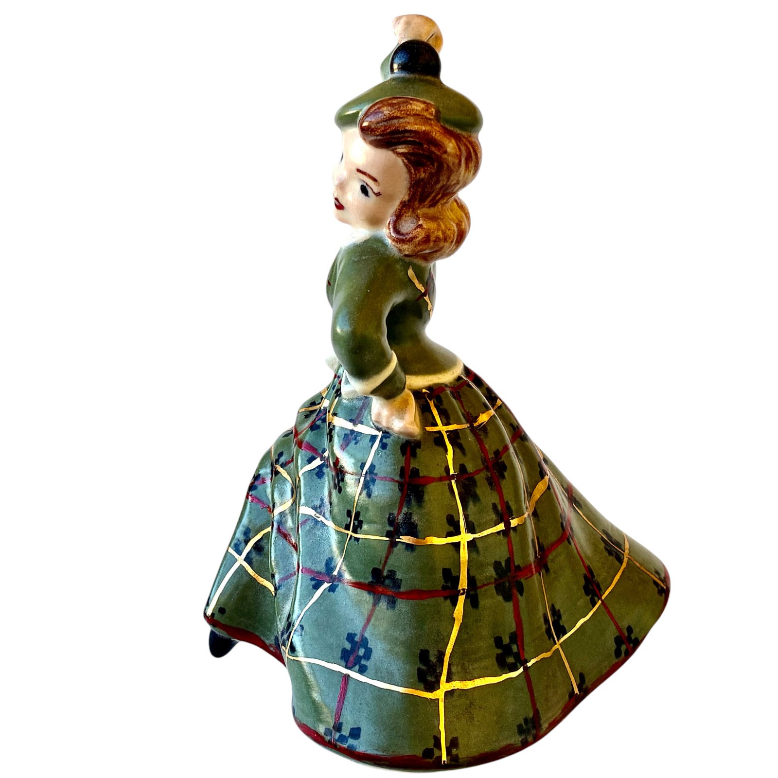 Ceramic Figurine Scottish Dancing Girl Holland Mold 7″ tall