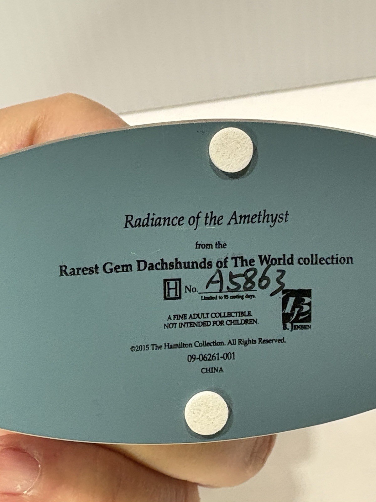 Rarest Gen Dachshunds Of The World Hamilton Collection Radiance Of The Amethyst
