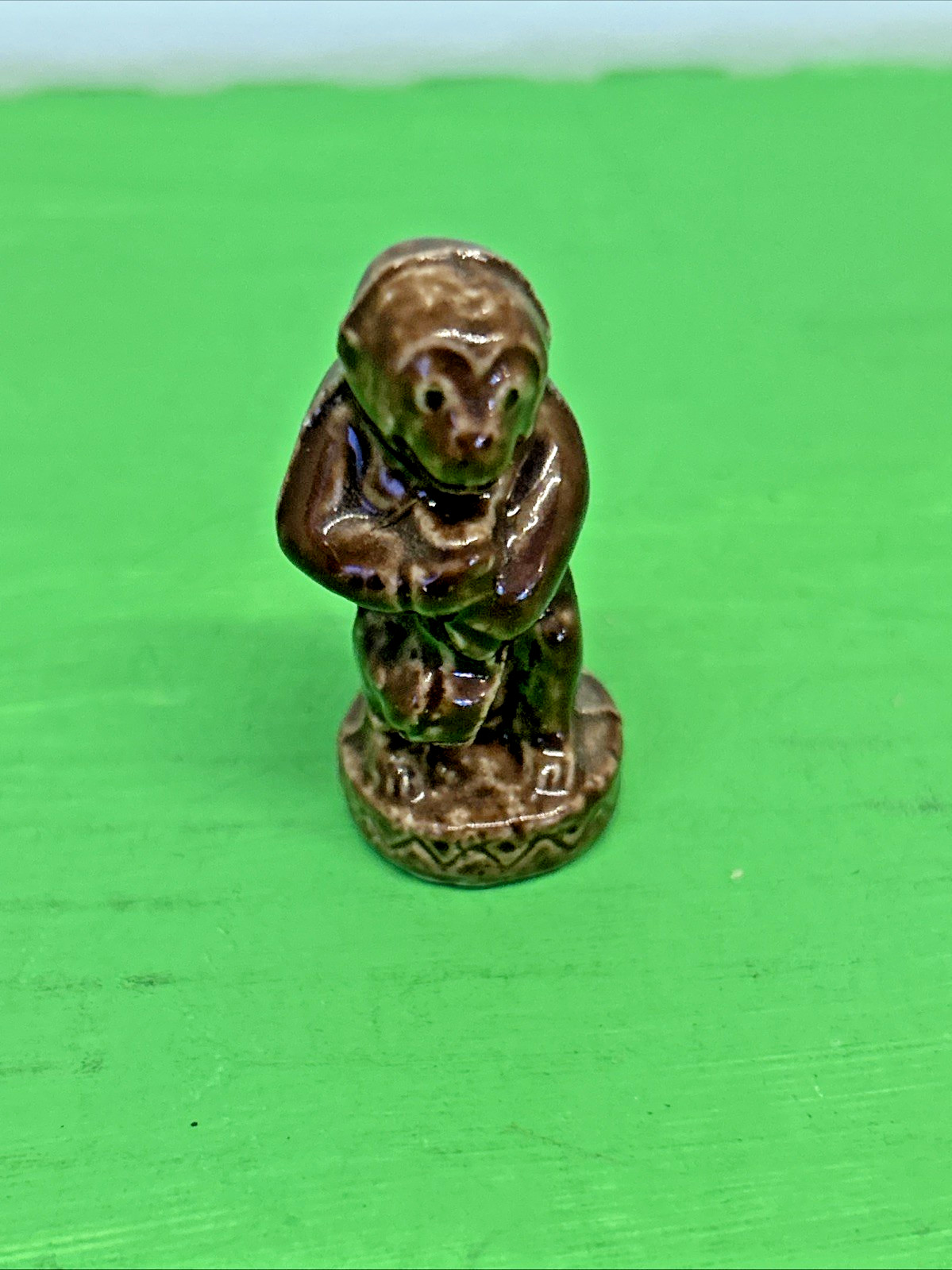 VTG. 1970s- 1980s Wade Whimsies Mini Monkey W/ Teapot Figurine