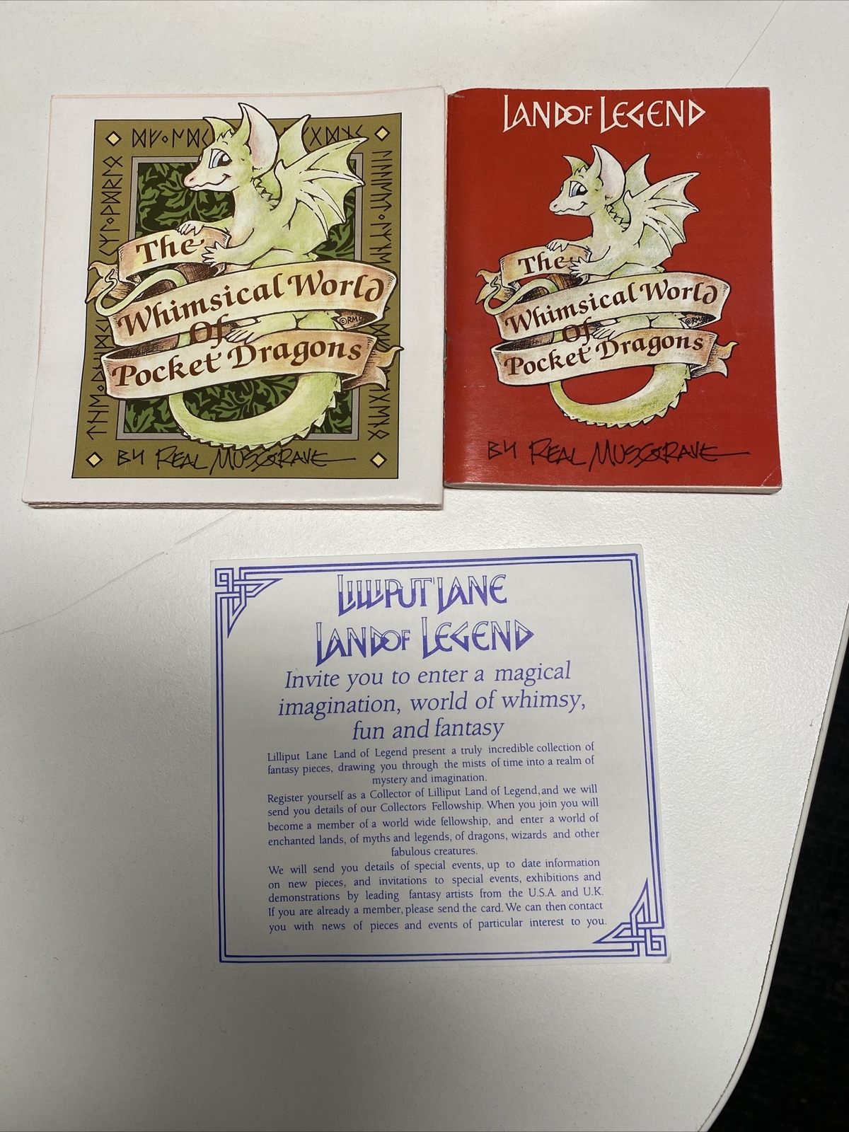 The Whimsical World Of Pocket Dragons Real “No Ugly Monsters Allowed”1989 Rare/2