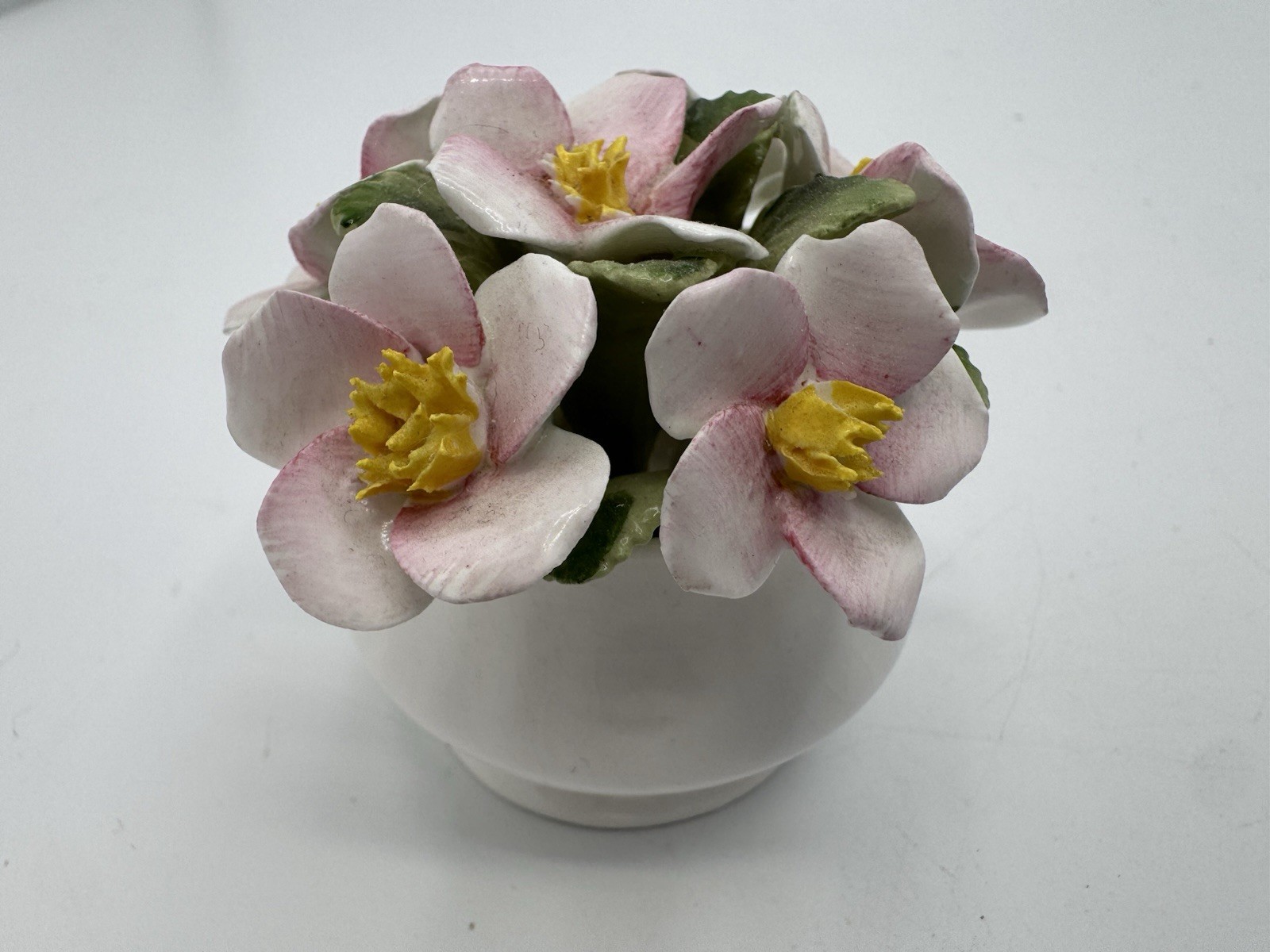 Healacraft July Birthday Blooms Bone China Flower England 2.5” As-Is
