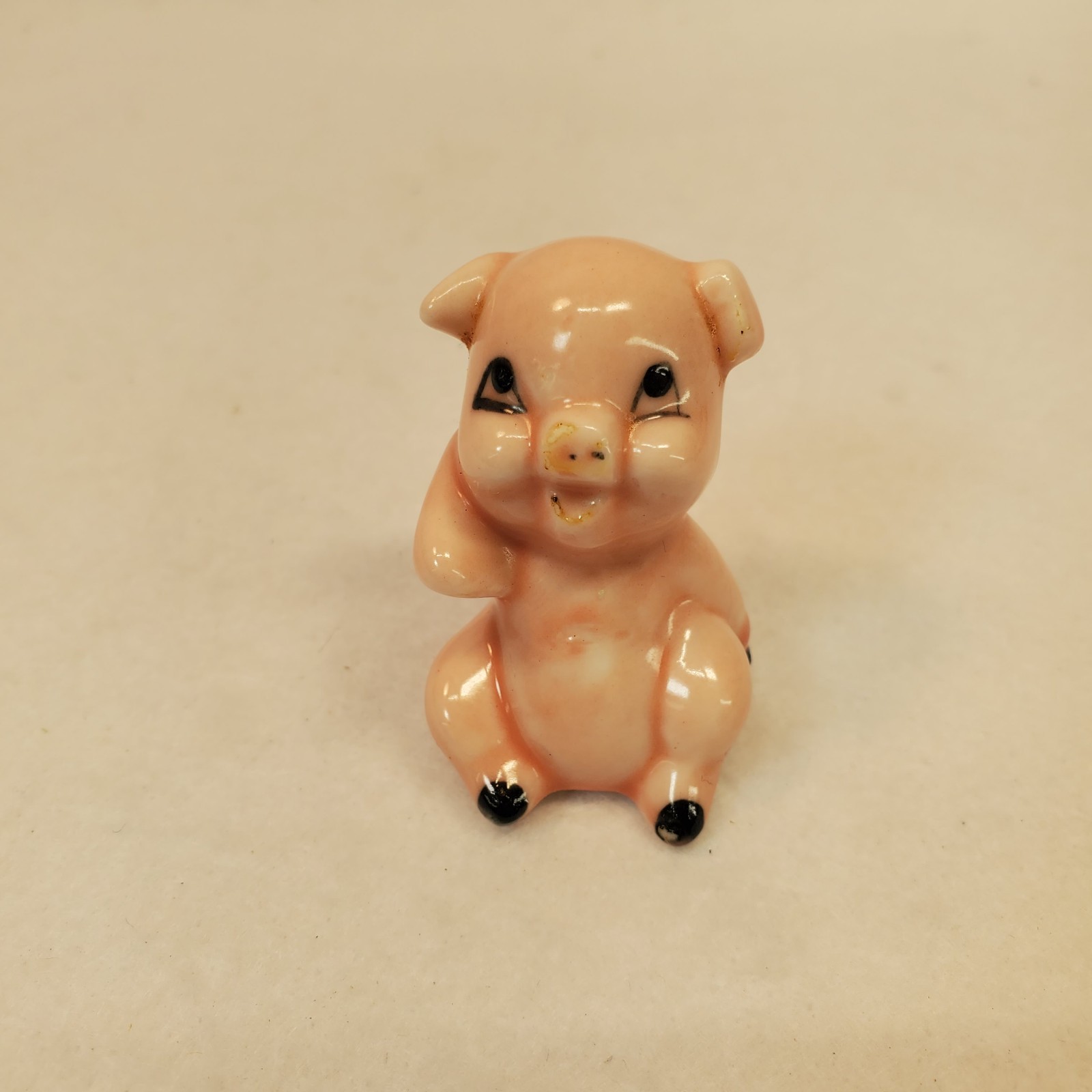 6 Little Pigs – Josef Originals Miniature Bisque Porcelain Pigs Set Of 6 Japan