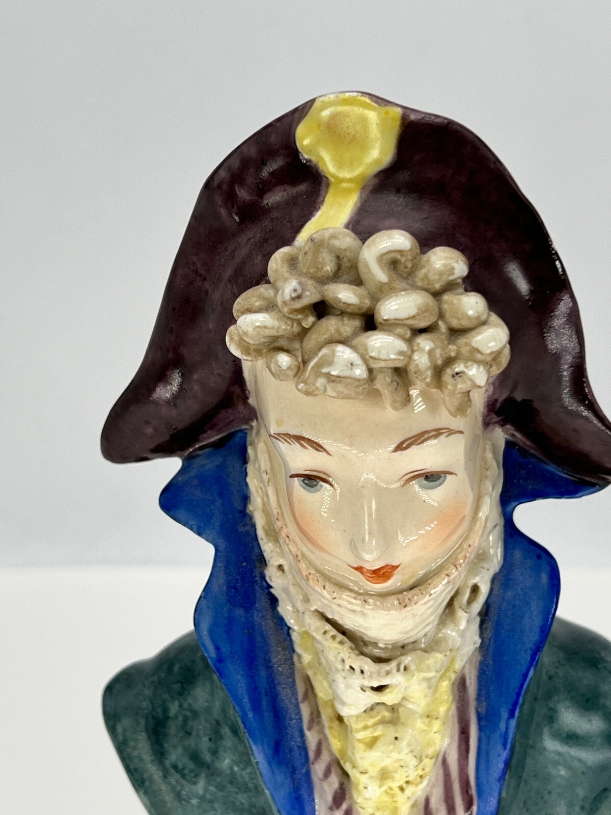 NAPOLEON CORDEY PORCELAIN BUST 8″ FRENCH VICTORIAN DRESS Trenton NJ 1940s