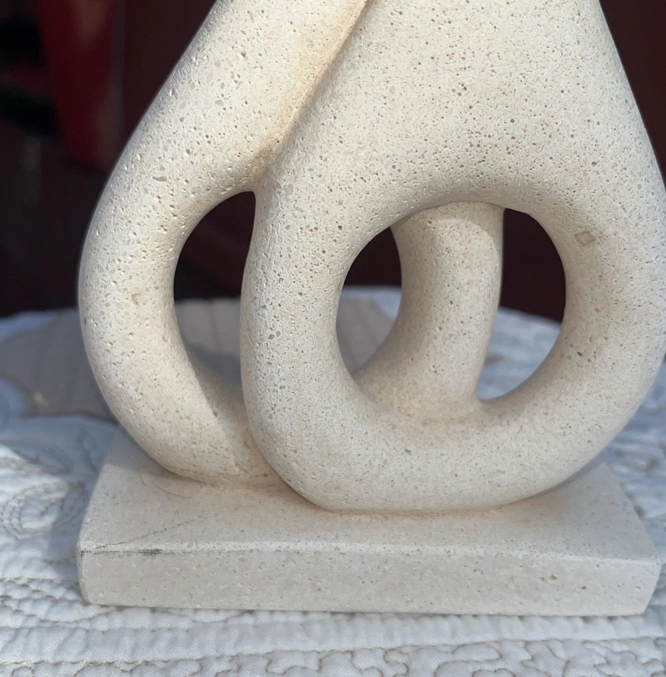 The Embracing Couple Lovers Cycladic Art Figure Idol Decorative Made in Greece