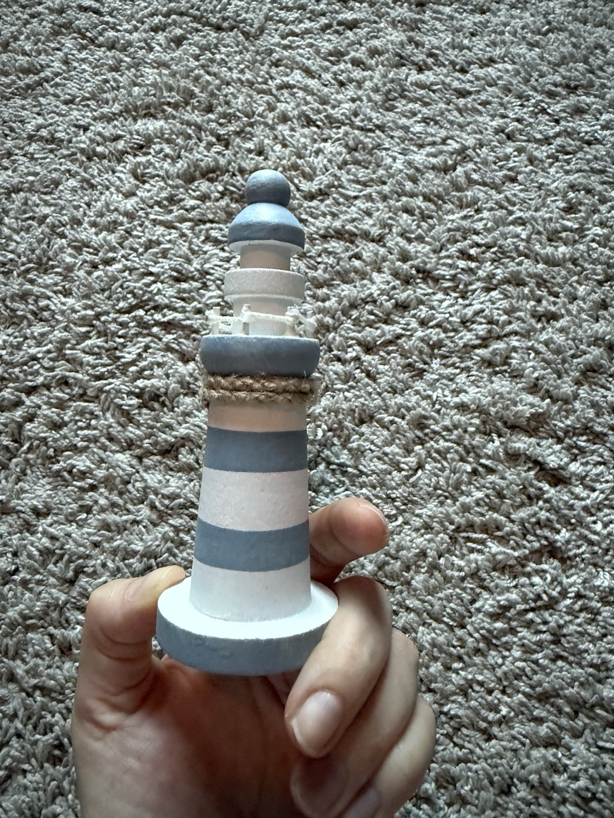 Hand painted Coastal Themes Figurines – Lighthouse, Anchor, And Sailboat