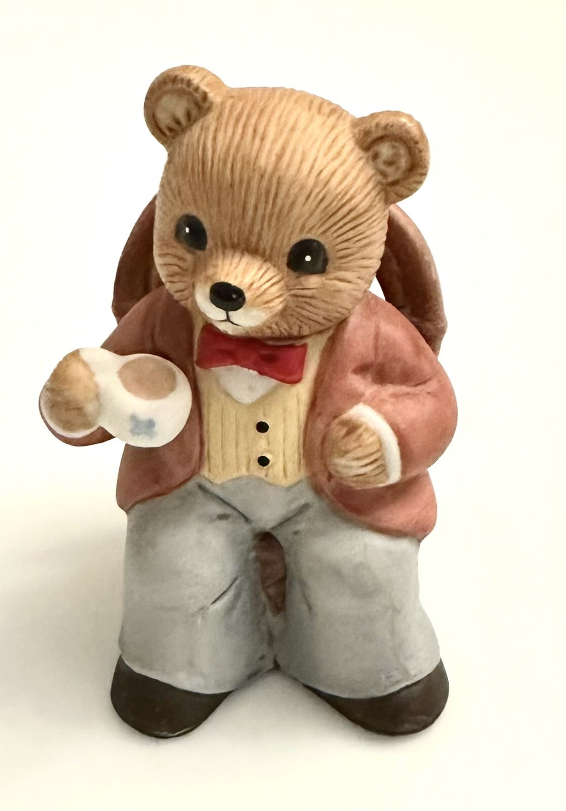 Vintage Homco Bear Tea Time #1401