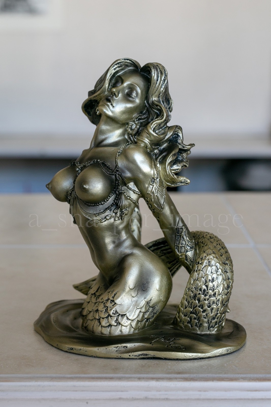 Mermaid ‘Bronze’ 8+” Sensual Art Nouveau Sculpture Statue Siren Mythical Fantasy
