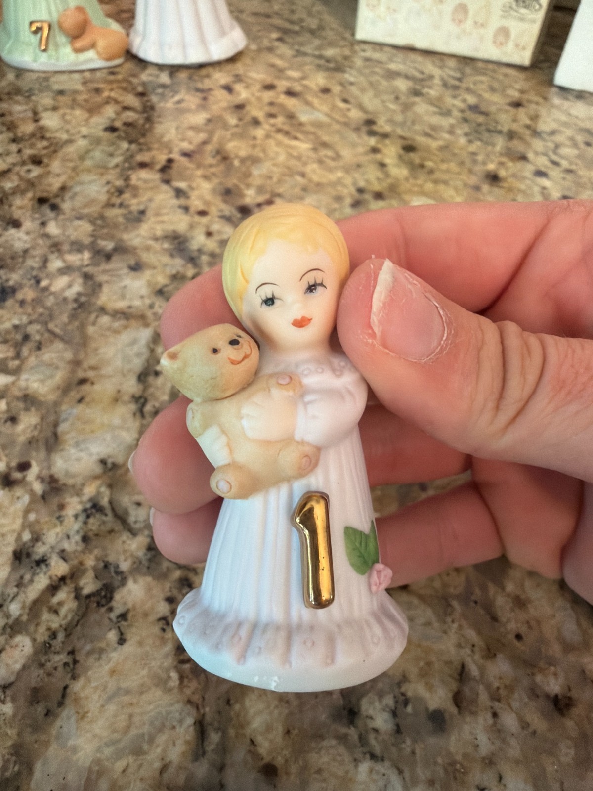 Enesco: Growing Up Birthday Girls 1981 One Year Old Figurine