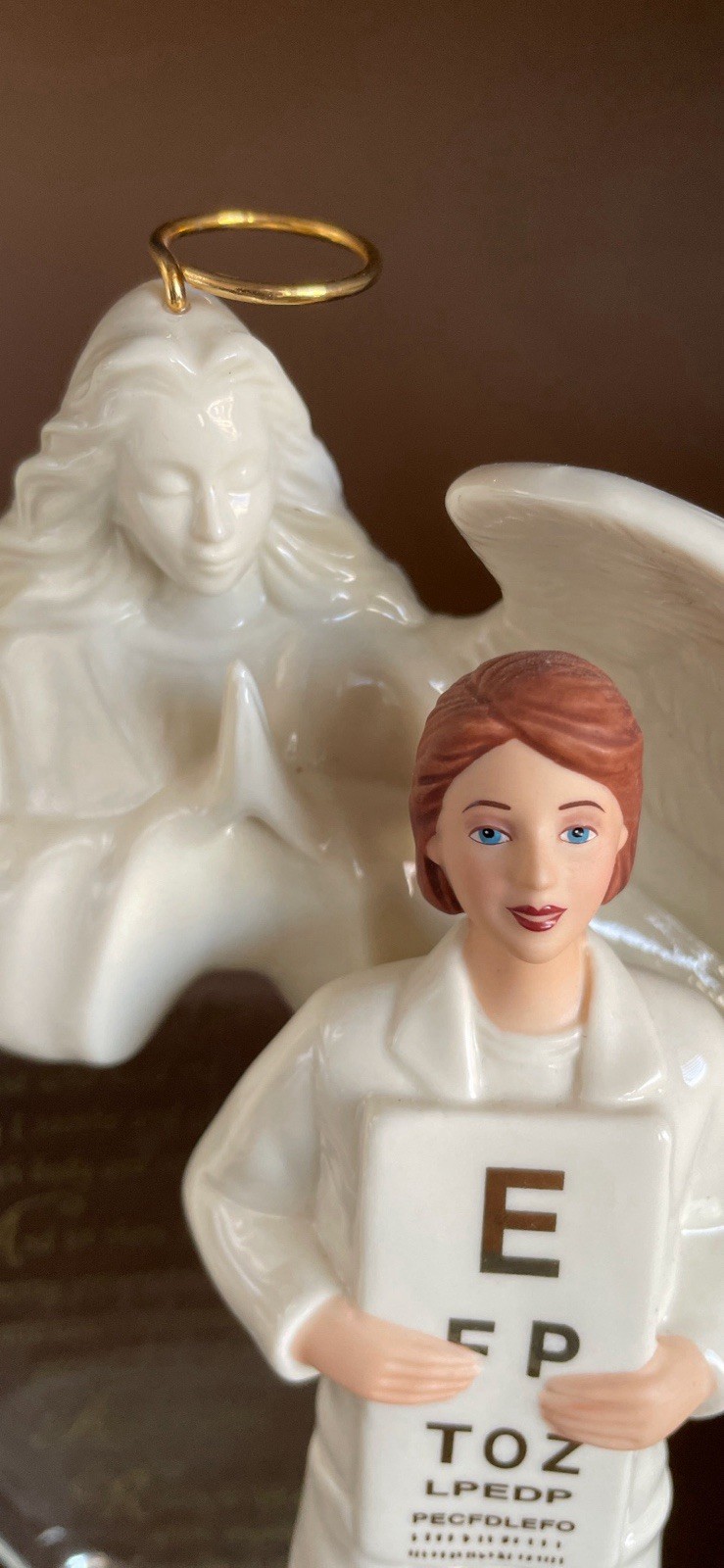 “Angel of Faith” Figurine Heavens Gentle Touch Nurse Prayer Bradford Exchange
