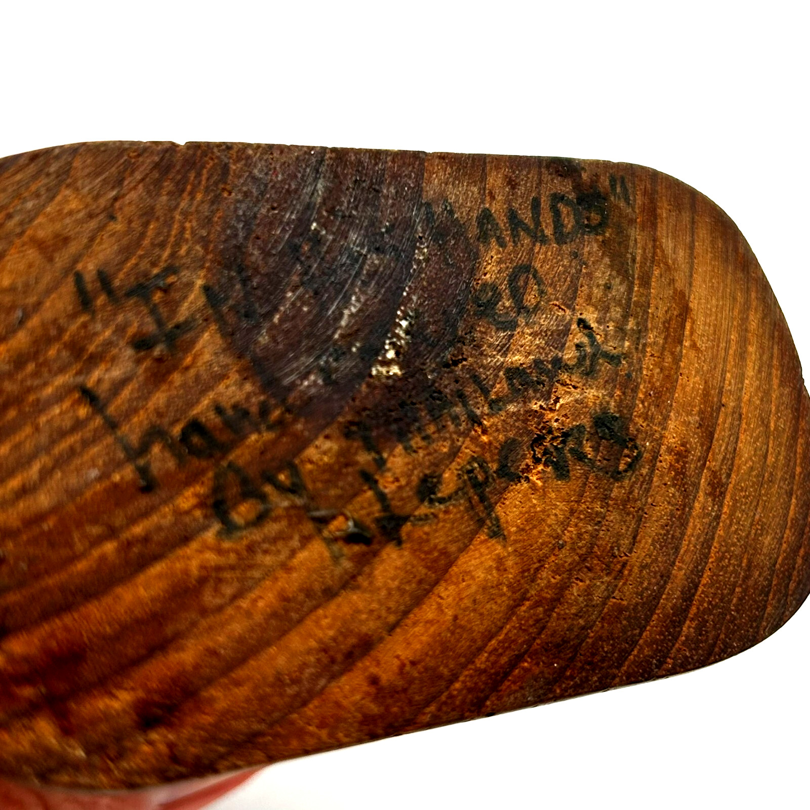 IN HIS HAND Carved Wood Figurine In the Hands Of God Artist Signed