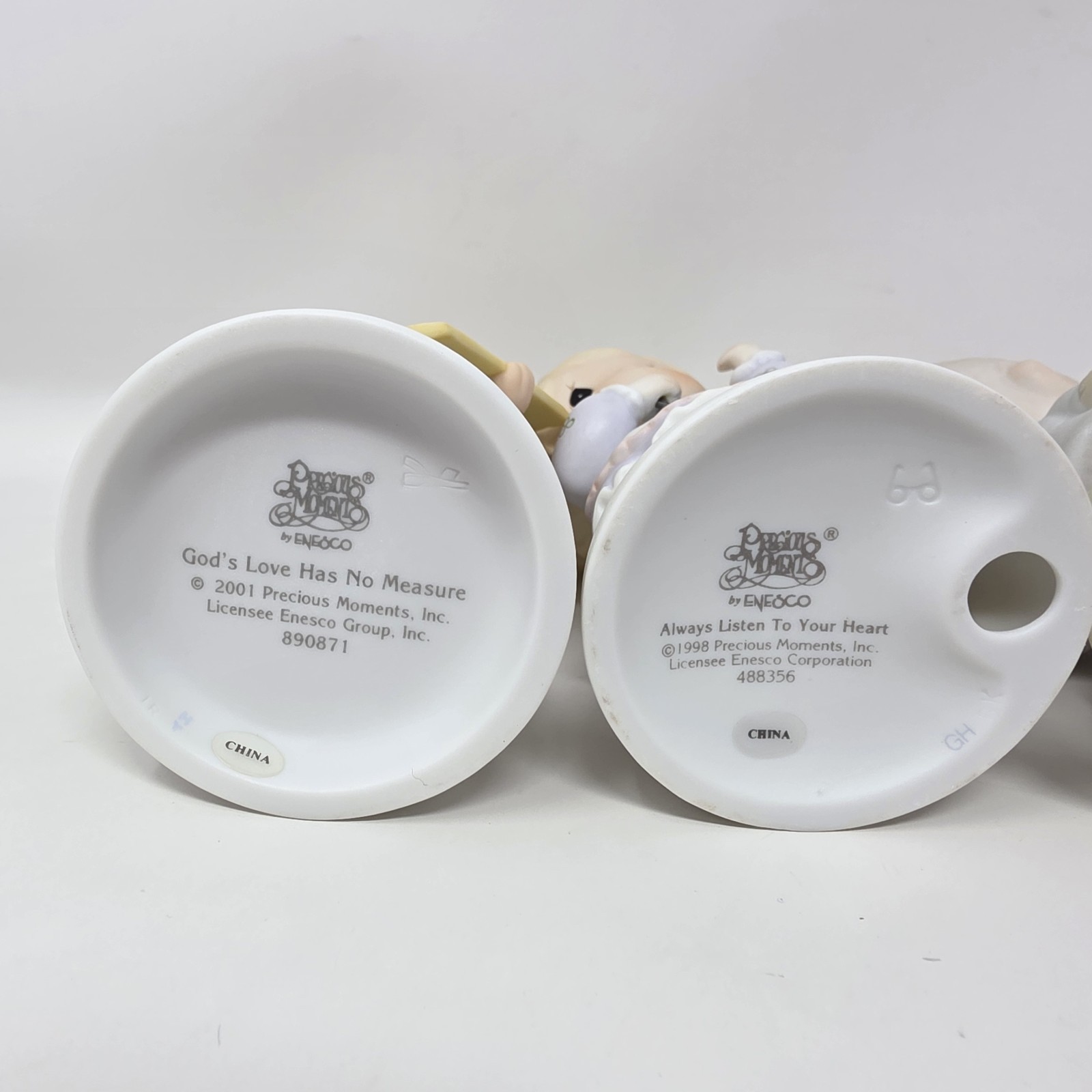 Precious Moments Lot of 4 Apple God Serenity Prayer Love Always Listen Heart EUC