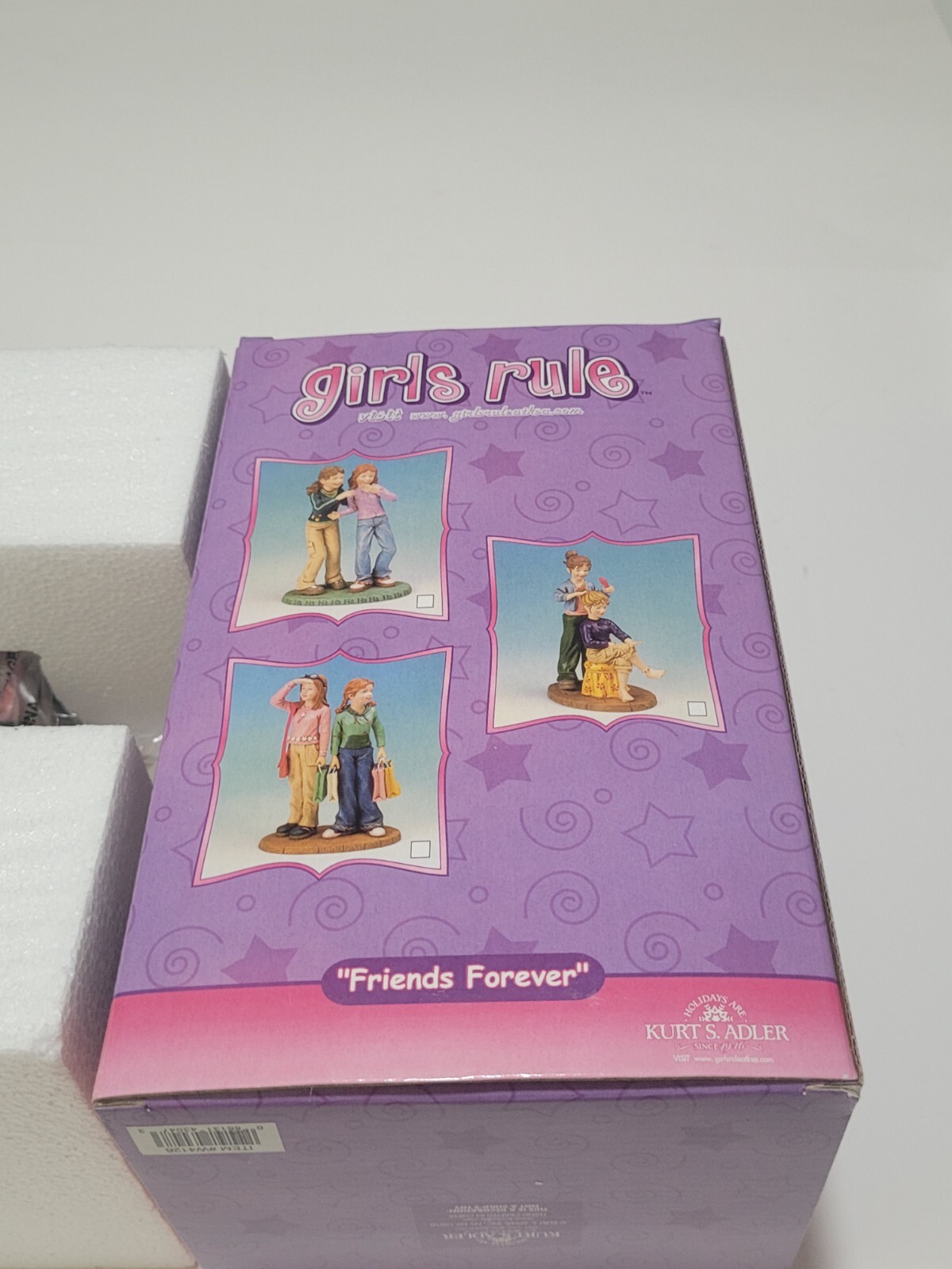 Girls Rule “Hanging Out” Study Session Resin Figurine Kurt S Adler NIB Rare!