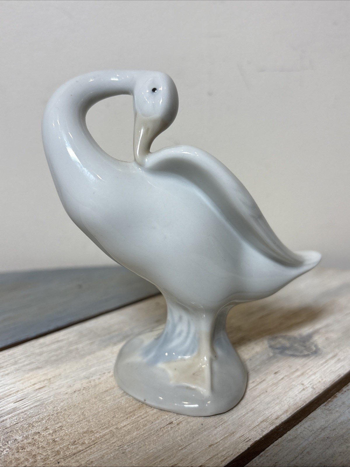 Vintage Lladro Little Duck Figurine 4553 Preening Goose Retired Fulgencio Garcia