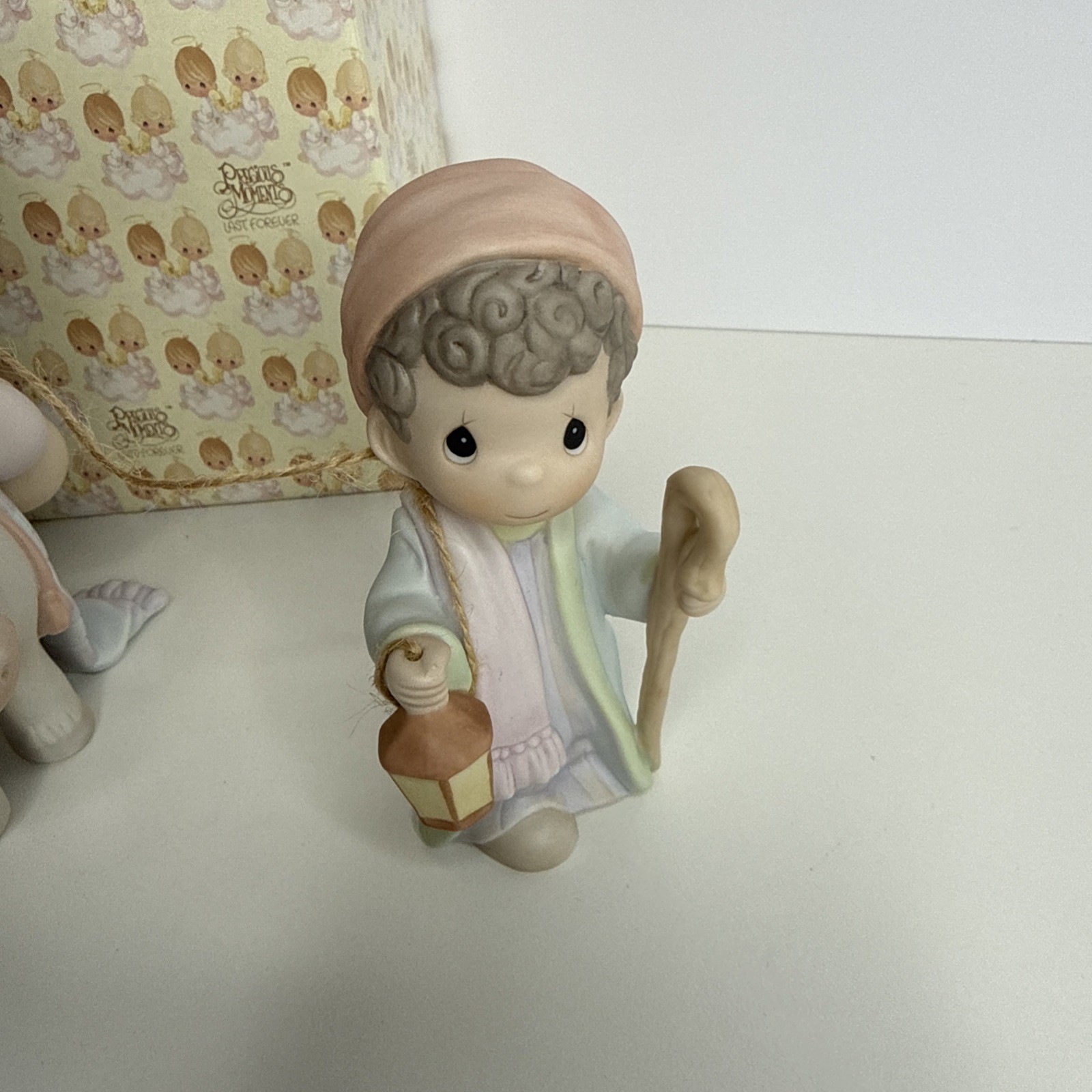 Vintage PRECIOUS MOMENTS Flight Into Egypt Mary, Joseph & Baby Jesus Christian
