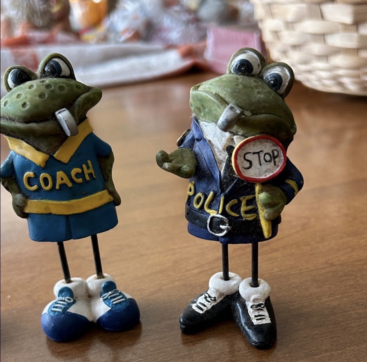 Frog Figurine Set Nurse Doctor Golf Nut Coach Police
