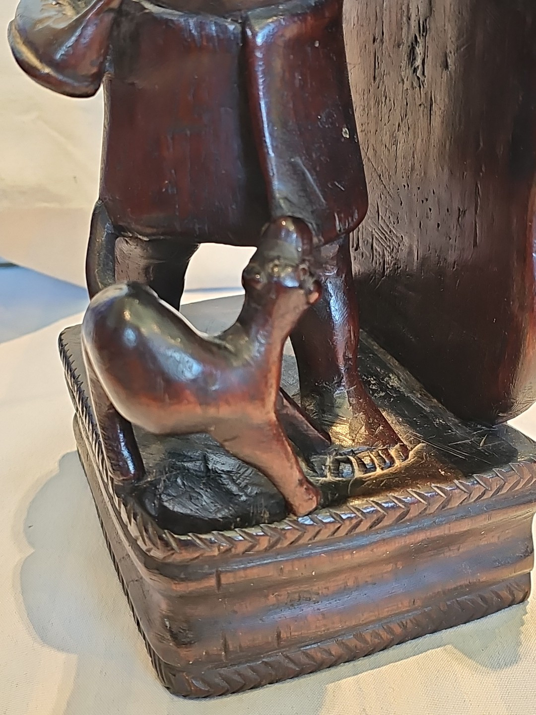Igorot Philippines Vintage 1930 ‘ S Figural Bookends Pair Hand Carved Wood Luzon