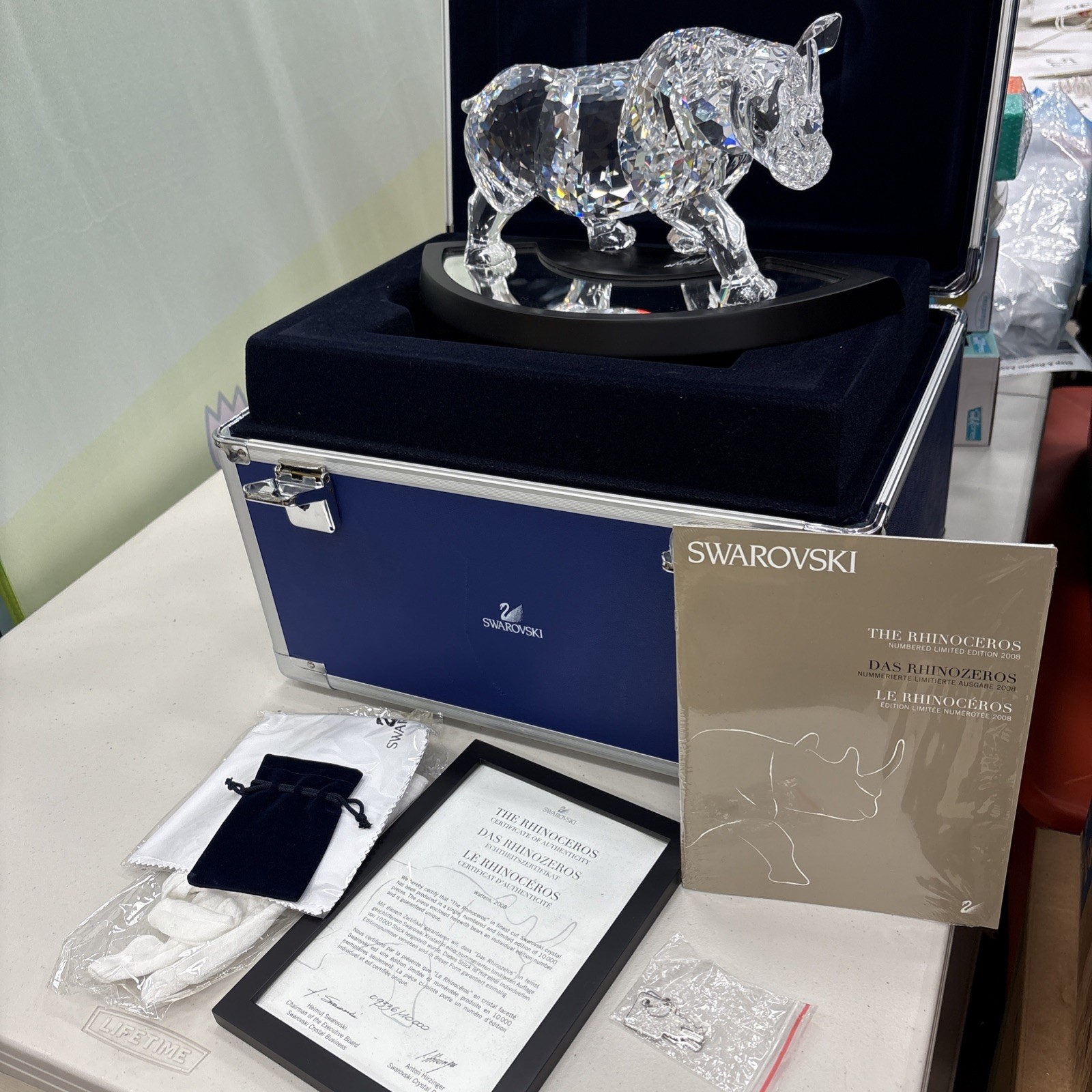 Swarovski Numbered Limited Editions THE RHINOCEROS BOXED whole set