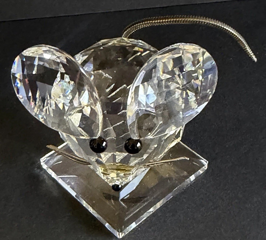 Swarovski Vintage Crystal Mouse Figurine By Max Schreck