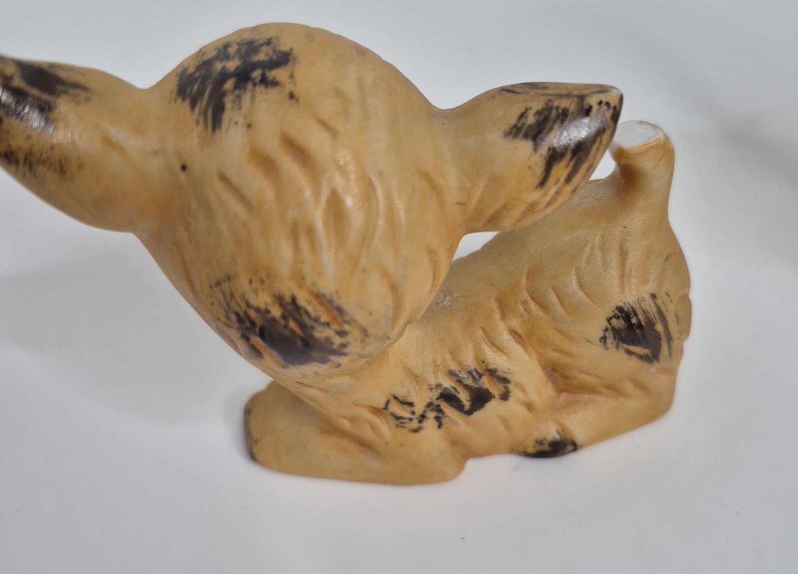 Vintage Big Eyed Deer Fawns Pair With Laying and Sitting