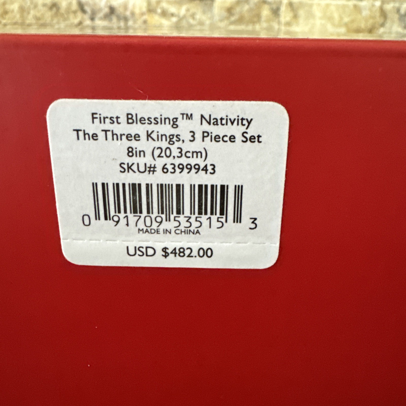 LENOX”FIRST BLESSING NATIVITY”THE THREE KINGS CHRISTMAS SET OF 3 FIGURINES NIB