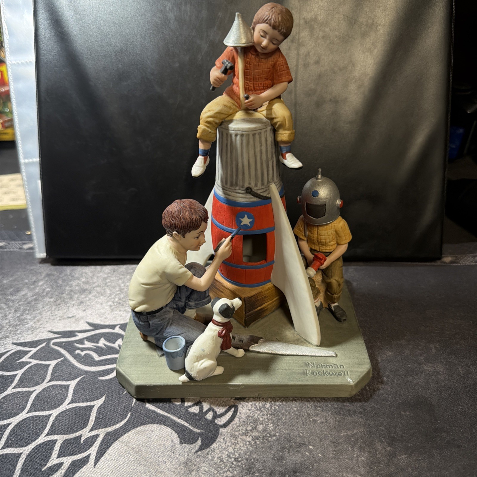 1982 Norman Rockwell ‘Space Pioneers’ Figurine No Box
