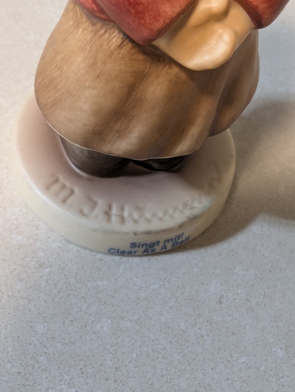 goebel hummel figurine #2181, “Clear as a Bell”, 2002, Height approx 3.50″, TMK5