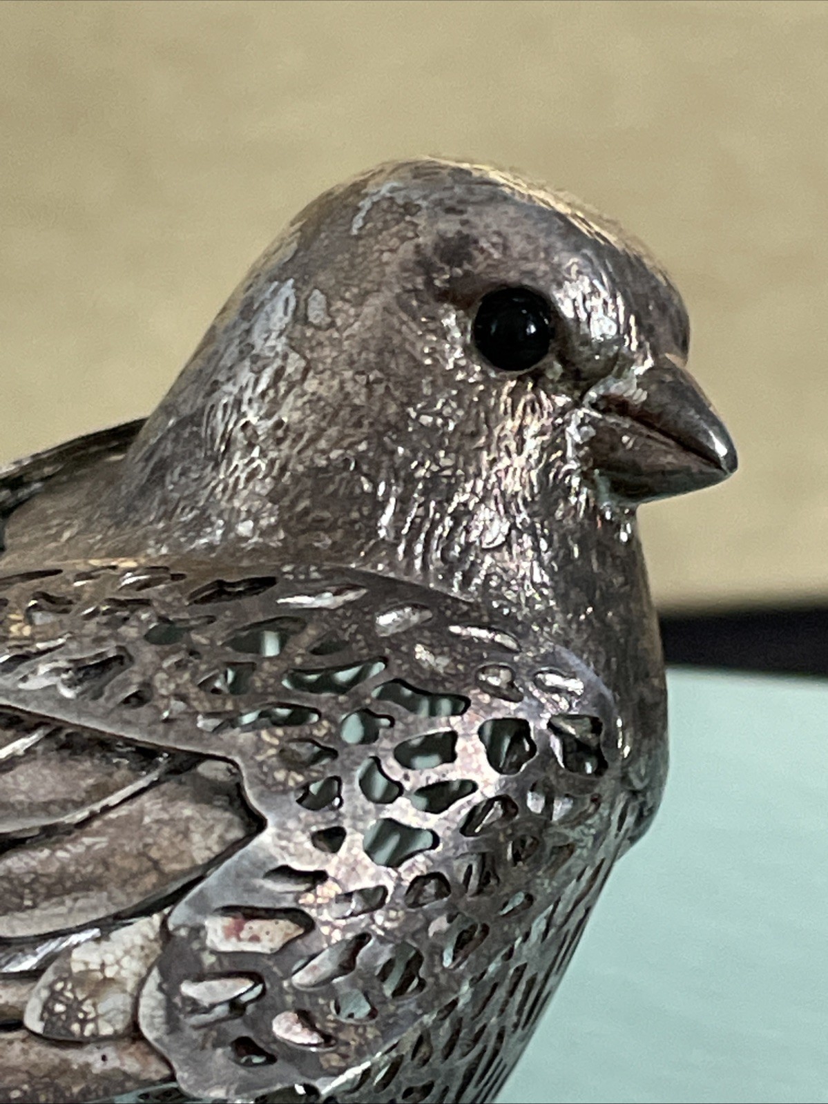 Vintage Christofle France Lumière D’ Argent Silver Plated Sparrow Bird ~Retired