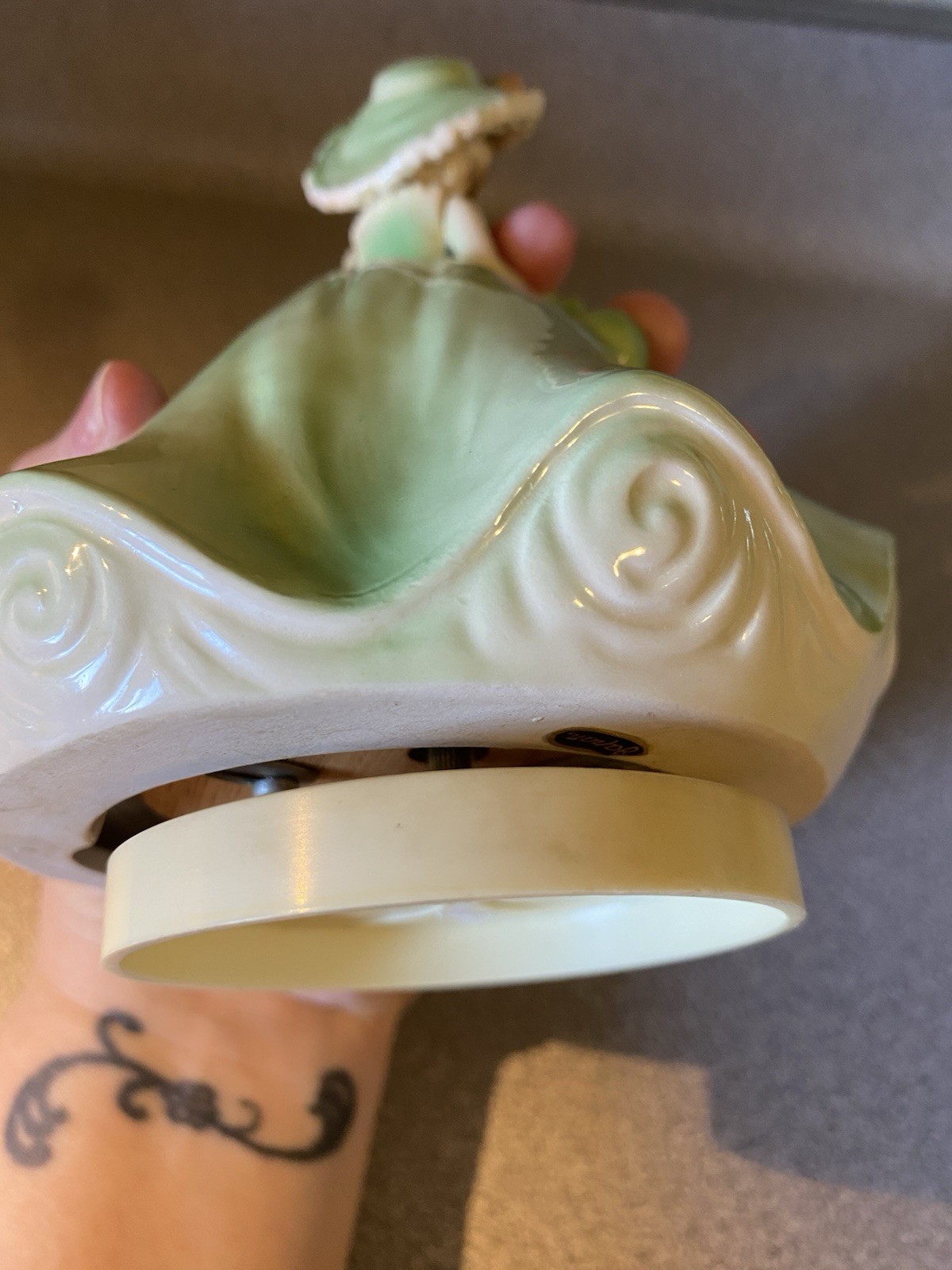 Vintage Josef Originals Porcelain Lady Music Box Figurine “ Come To The Cabaret”