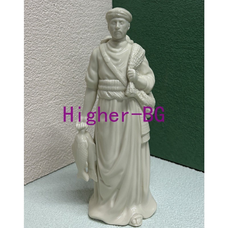 1pcs Lenox Firsy Blessing Nativity Fisherman 8.7inch DIY Ceramic