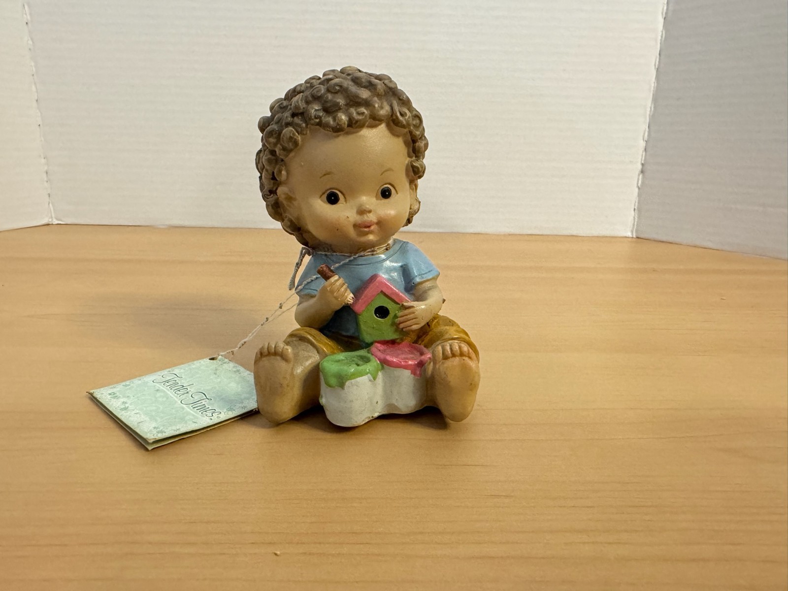 Tender Times Vintage Boy Painting Figurine