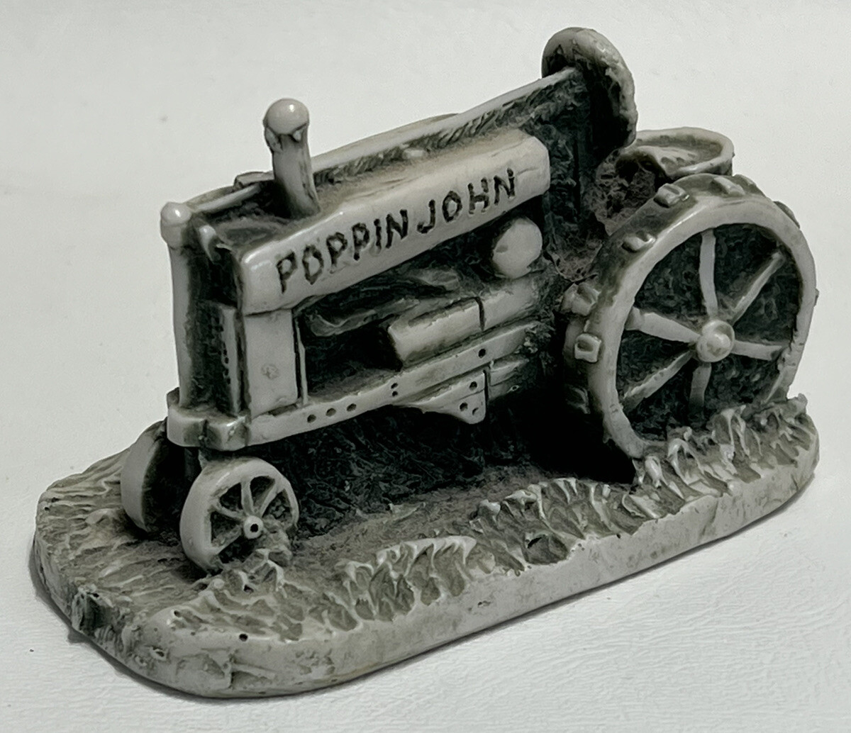 Poppin John Limited Edition Georgia Marble Tractor Figure/Sculpture #610